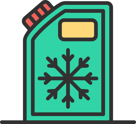 Coolant Flat Icon Designのイラスト素材