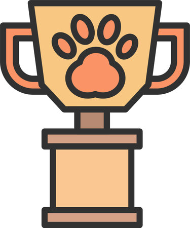 Trophy Flat Icon Designのイラスト素材