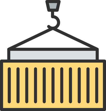 Container Flat Icon Designのイラスト素材