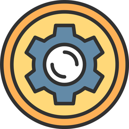 Settings Flat Icon Designのイラスト素材