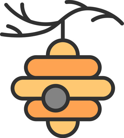 Hive Flat Icon Designのイラスト素材