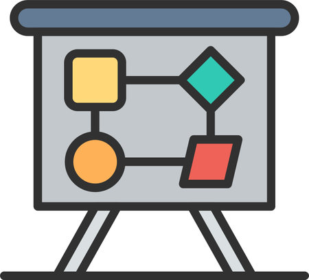 Task planning Flat Icon Designのイラスト素材