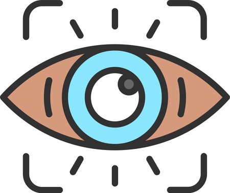 Vision Flat Icon Designのイラスト素材