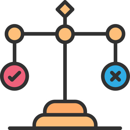 Morality Flat Icon Designのイラスト素材