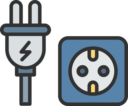 Unplug Flat Icon Designのイラスト素材