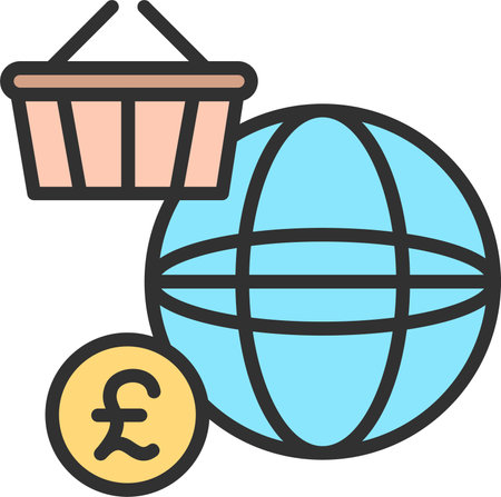 Global Flat Icon Designのイラスト素材