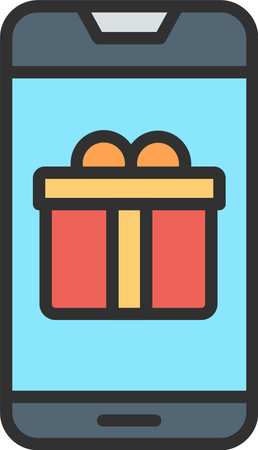 Gift Box Flat Icon Designのイラスト素材
