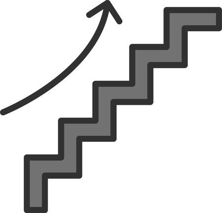 Ascend Flat Icon Designのイラスト素材