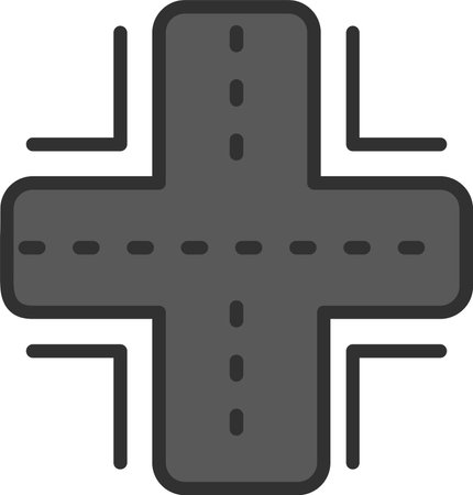 Road Flat Icon Designのイラスト素材