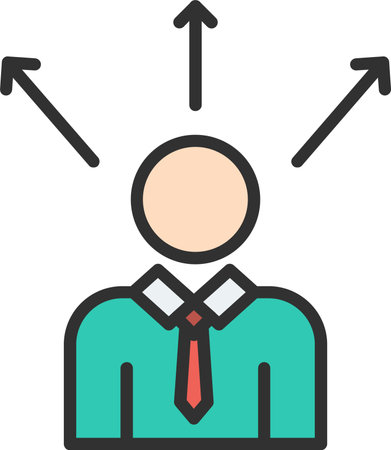 Man Flat Icon Designのイラスト素材