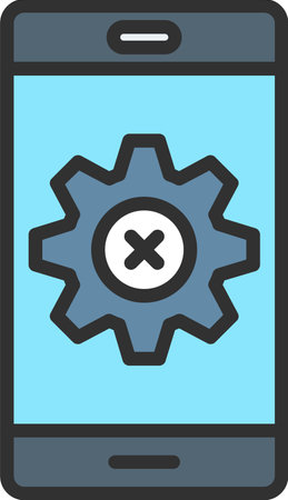 Cease Of Activity Flat Icon Designのイラスト素材