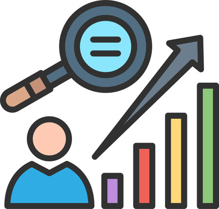 Analitycs Flat Icon Designのイラスト素材