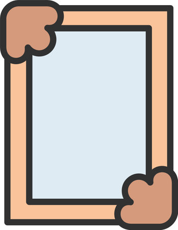 Frame Flat Icon Designのイラスト素材