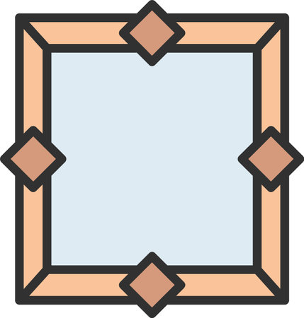 Frame Flat Icon Designのイラスト素材