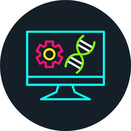 Technology Line Multi Color Iconのイラスト素材