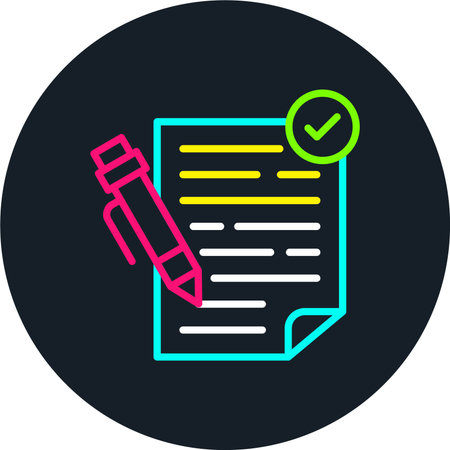 File Line Multi Color Iconのイラスト素材