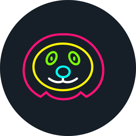 Sloth Line Multi Color Iconのイラスト素材
