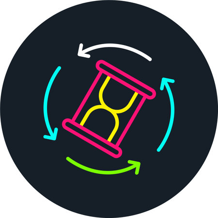 Process Line Multi Color Iconのイラスト素材