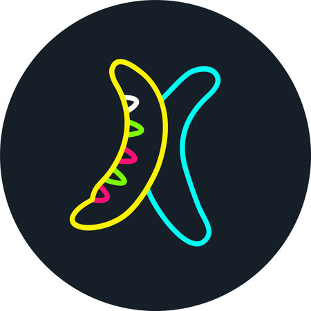 Guaba Line Multi Color Iconのイラスト素材