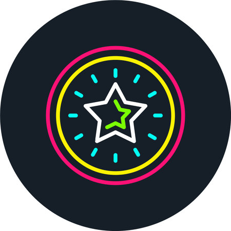 Excellence Line Multi Color Iconのイラスト素材