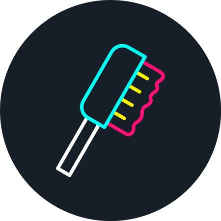 Brush Line Multi Color Iconのイラスト素材