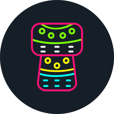 Cork Line Multi Color Iconのイラスト素材