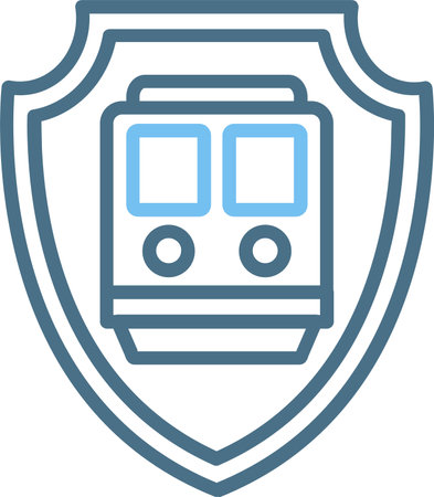 Safety Line Two Color Iconのイラスト素材