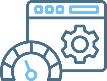 Dashboard Line Two Color Iconのイラスト素材