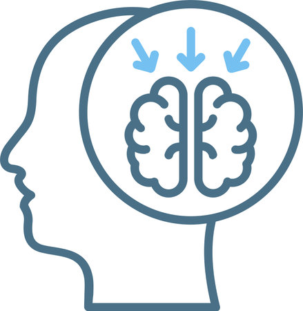 Brainstorming Line Two Color Iconのイラスト素材