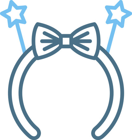 Headband Line Two Color Iconのイラスト素材