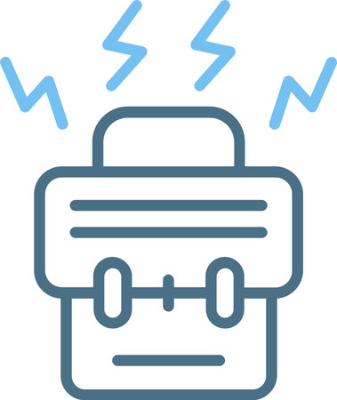 Overwork Line Two Color Iconのイラスト素材