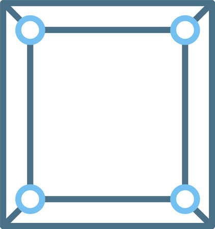 Frame Line Two Color Iconのイラスト素材