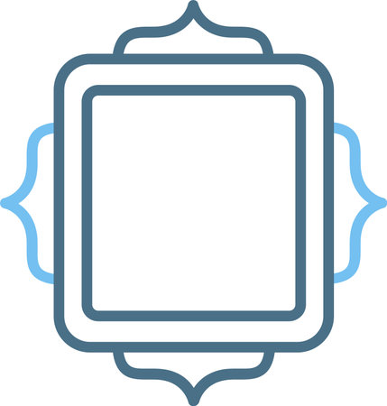 Frame Line Two Color Iconのイラスト素材