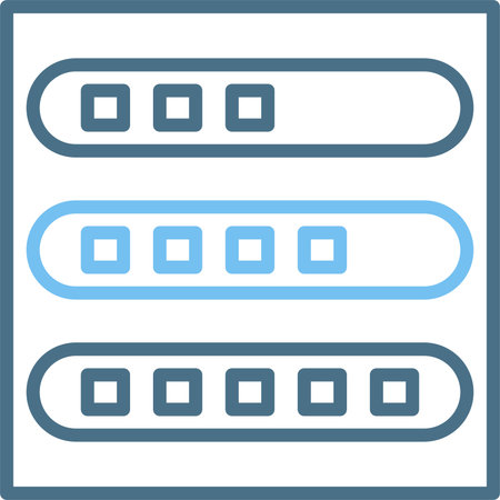 Progress Bar Line Two Color Icon