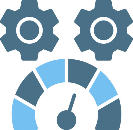 Speed Test Glyph Two Color Icon