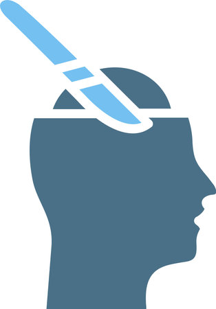 Surgery Glyph Two Color Iconのイラスト素材