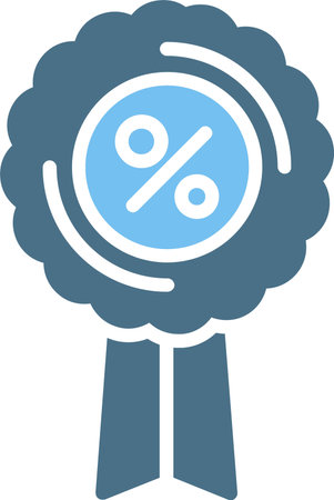 Discount Glyph Two Color Iconのイラスト素材