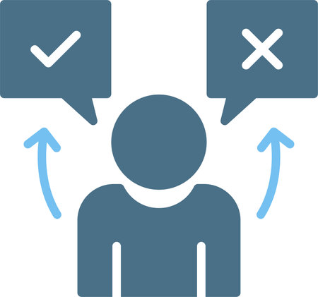 True or false Glyph Two Color Iconのイラスト素材