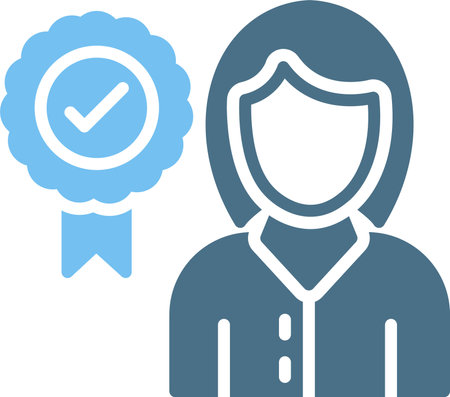 Selected Glyph Two Color Iconのイラスト素材