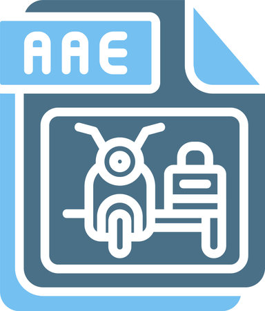 AAE Glyph Two Color Iconのイラスト素材