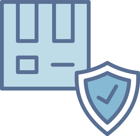 Safety Filled Blue Icon Designのイラスト素材