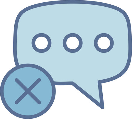 Delete Filled Blue Icon Designのイラスト素材