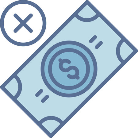 Chashless Filled Blue Icon Designのイラスト素材