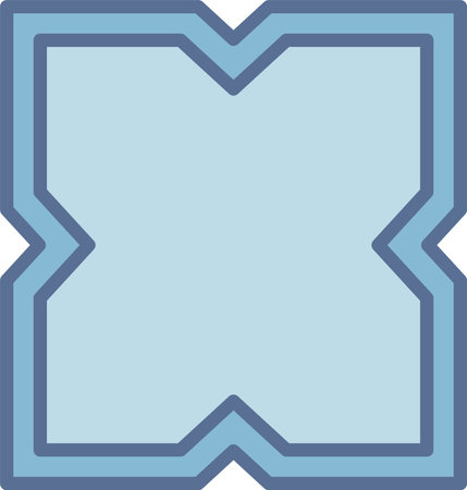 Frame Filled Blue Icon Designのイラスト素材