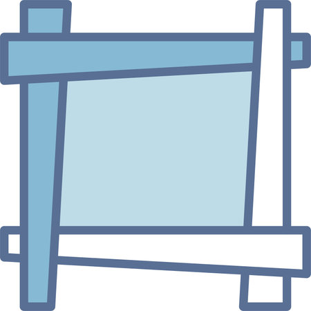 Frame Filled Blue Icon Designのイラスト素材