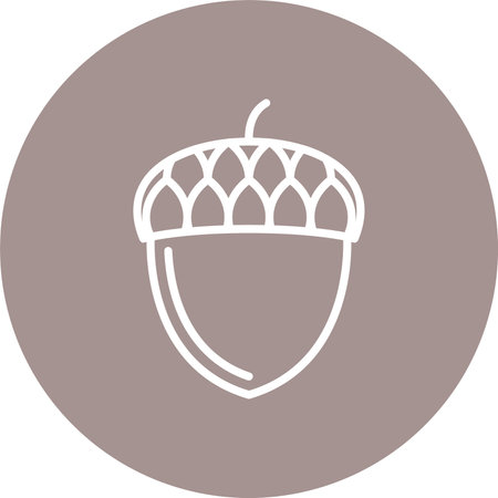 Acorn Multi Color Circle Iconのイラスト素材