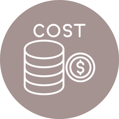 Cost Multi Color Circle Iconのイラスト素材