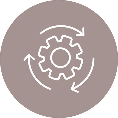 Process Multi Color Circle Iconのイラスト素材