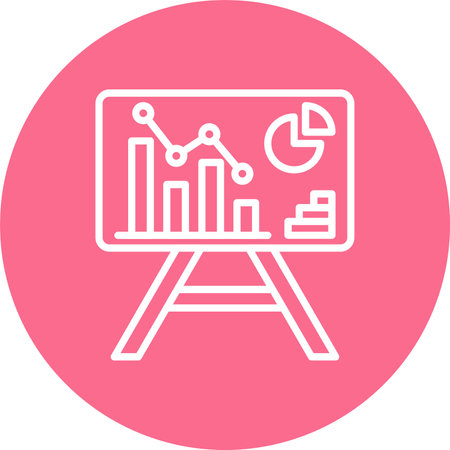 Analytics Multi Color Circle Iconのイラスト素材