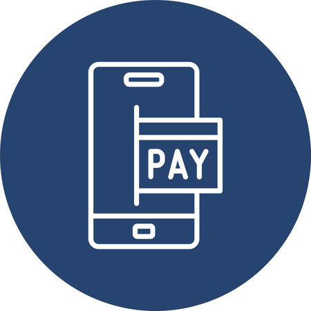 Payment Method Multi Color Circle Iconのイラスト素材